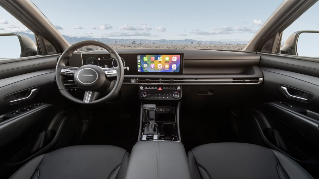 A Hyundai Tucson belső tere